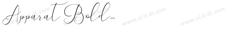 Apparat Bold字体转换